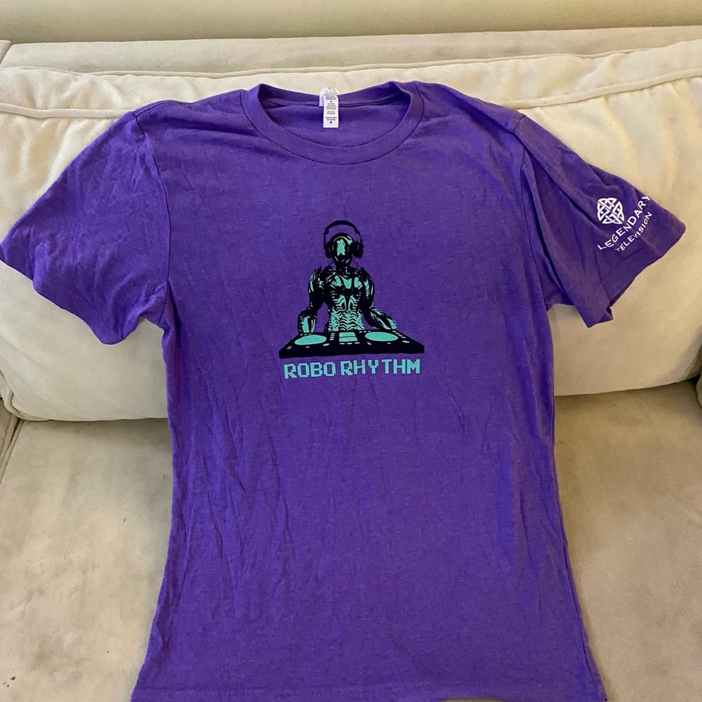Netflix & Legendary TV Lost in Space Robo Rhythm Mens Promo Shirt M. RARE